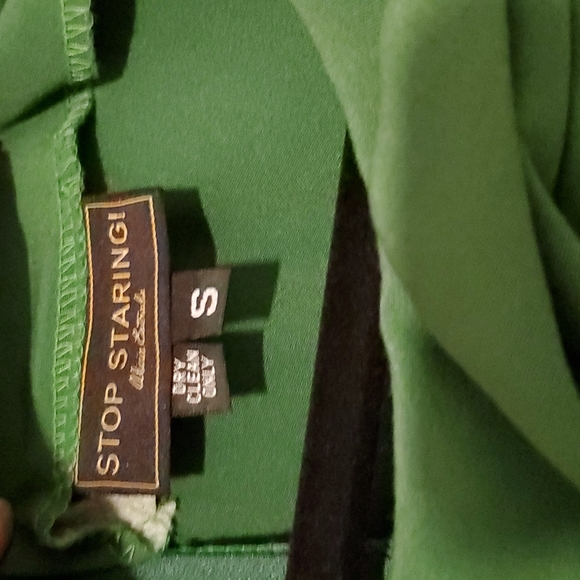 NWT Stop Staring Green Circle Skirt Dress size S - Picture 3 of 3